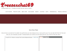 Tablet Screenshot of freesexchat69.com